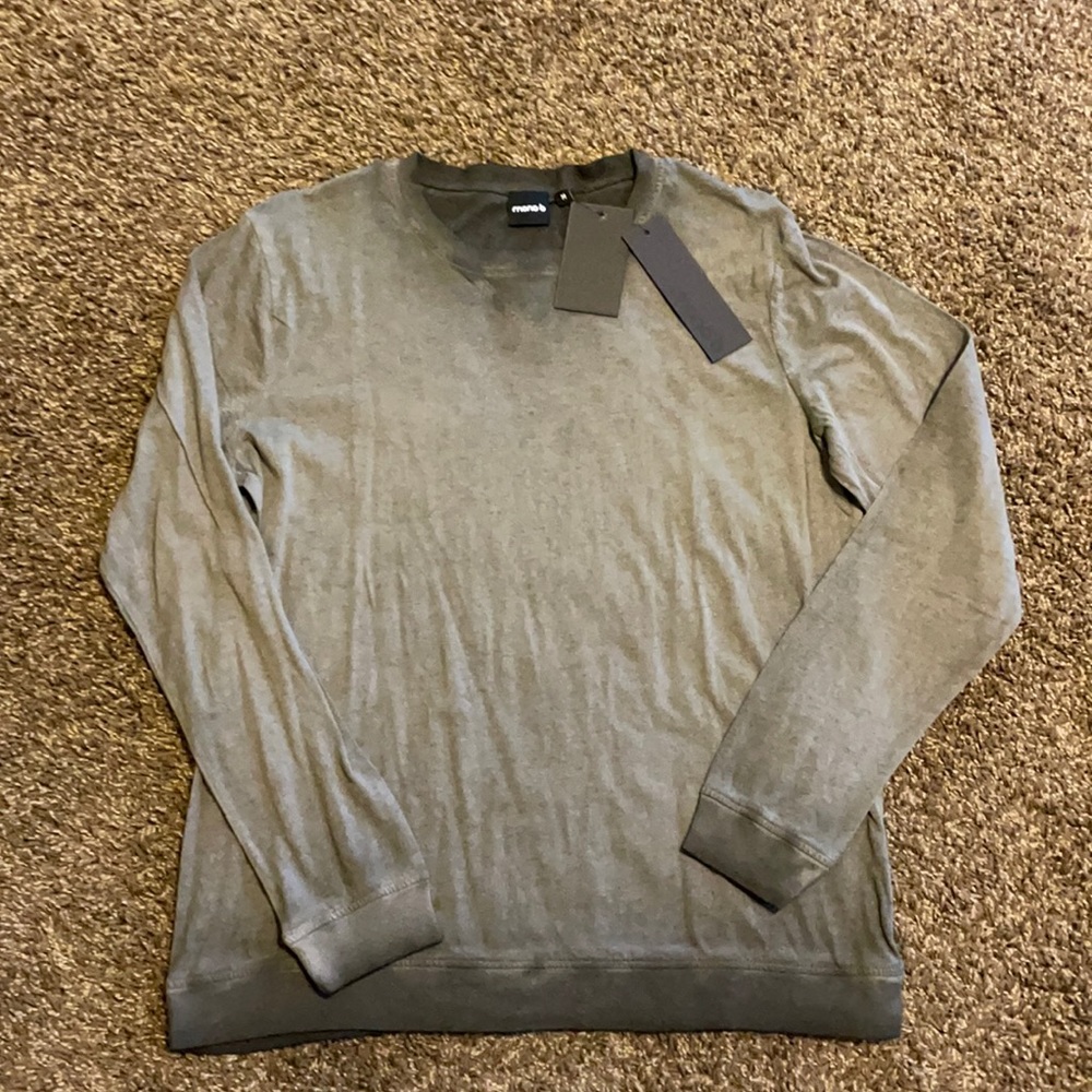 Mix black and dark grey long sleeve shirt